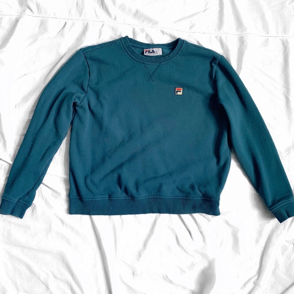 Vintage Fila blue crewneck sweater